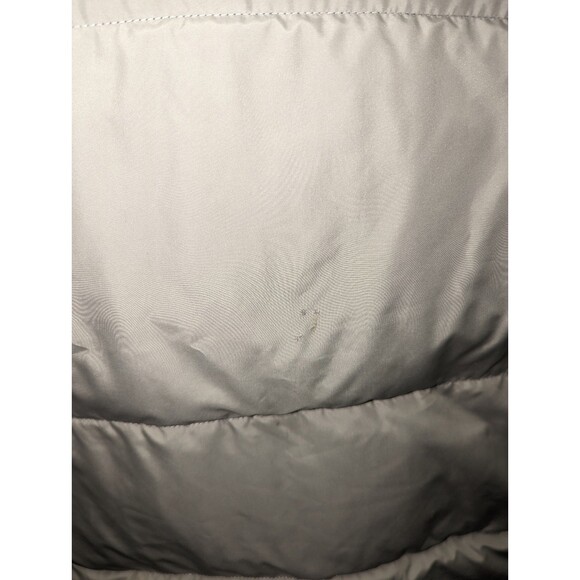 y2k Gear for Sports Medium Down Feather Reversible Navy Beige Quilted Vest - Picture 2 of 6